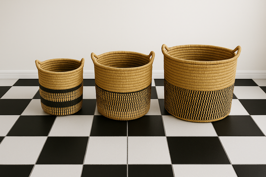 Chikonde Basket Trio – Midnight Weave