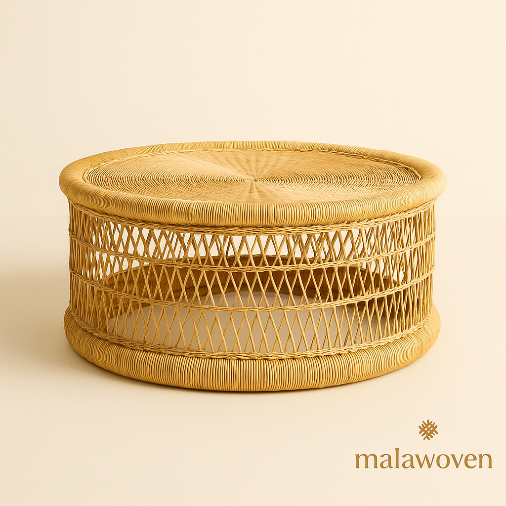 Malawi Round Woven Coffee Table