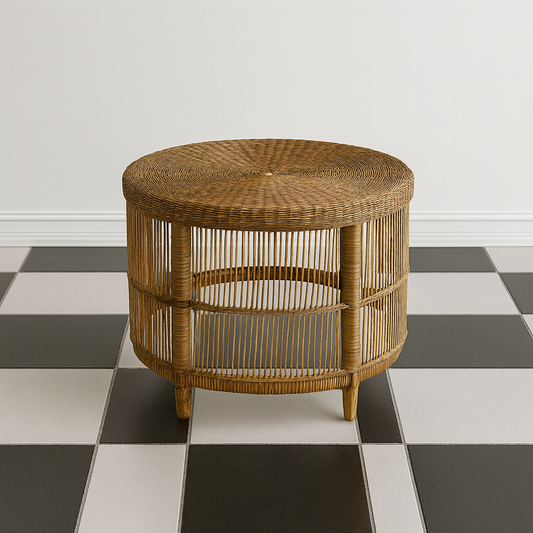 Ntasa Round Cane Coffee Table