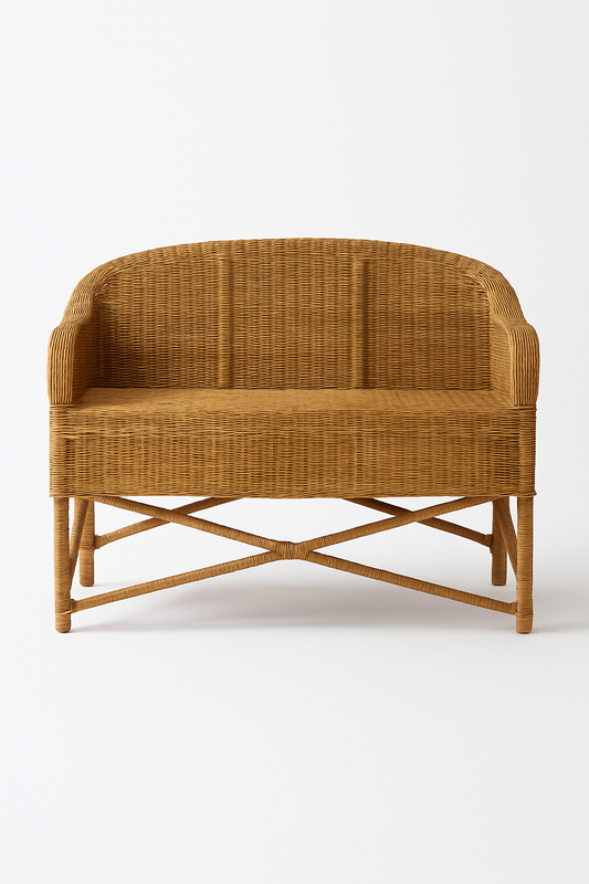 Modern African chair made with sustainable weaving techniques